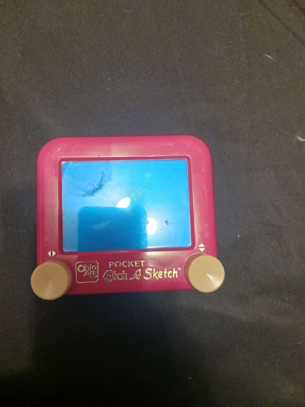 Pocket Etch A Sketch Handheld Drawing Toy - Pink